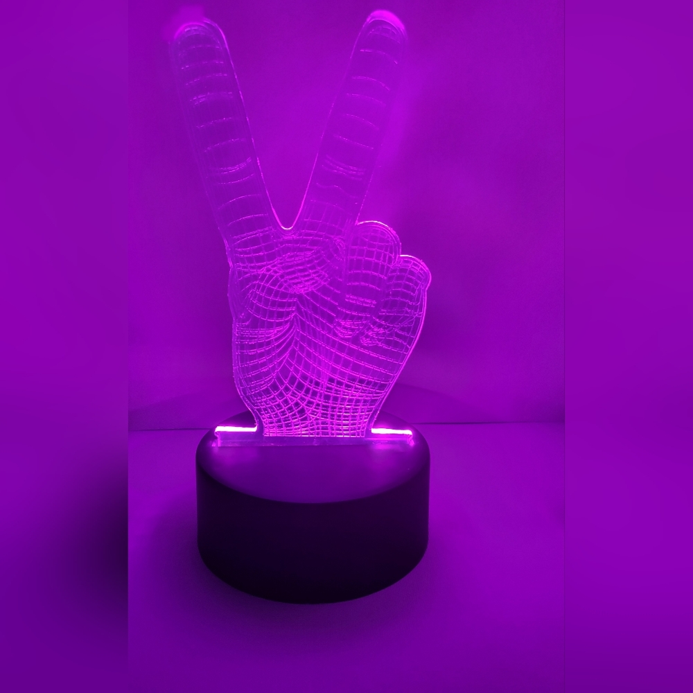 3D Effect Victory LED Light ✌️